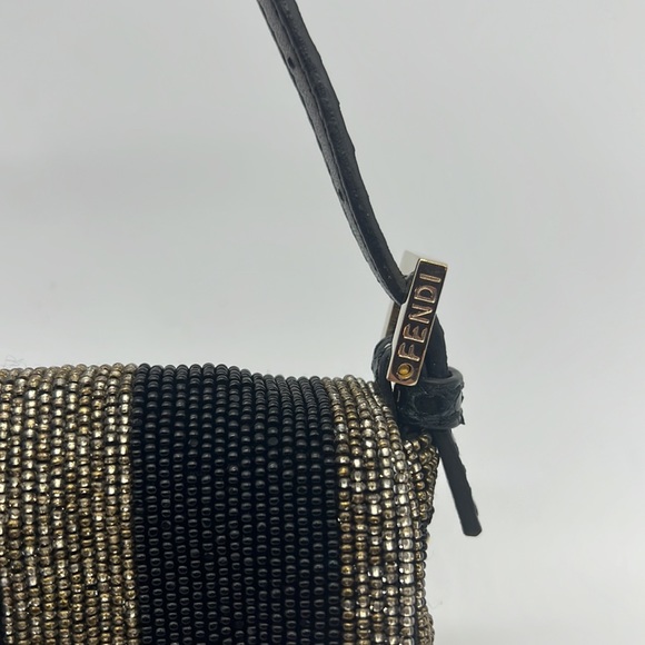 RARE FENDI Beaded Baguette w/ Crystal Closure NWOT - Picture 5 of 13